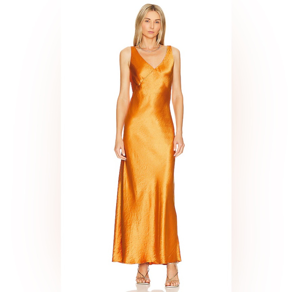 Vince V Neck Maxi Slip Dress